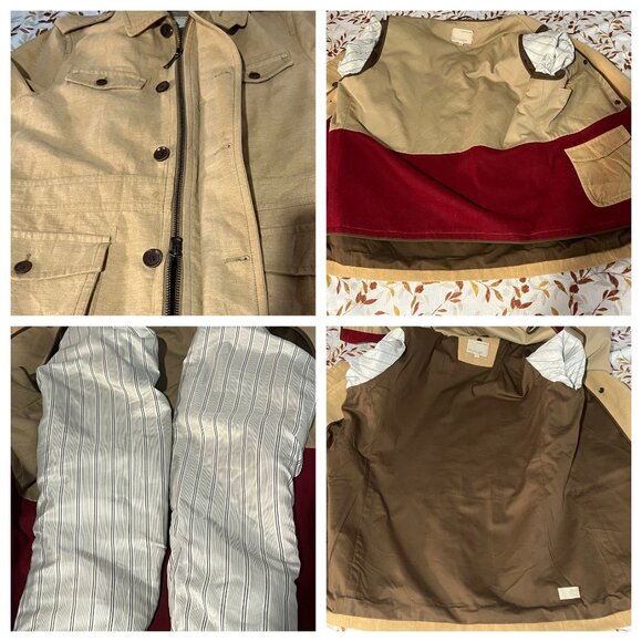 Banana Republic Heritage Men's Large Field Chore Coat Vintage Removable Liner - Picture 11 of 16